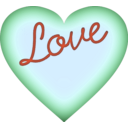 download Heart clipart image with 180 hue color