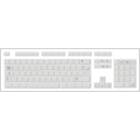 Blank White Keyboard