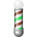 download Barber Pole clipart image with 135 hue color