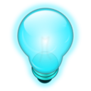 download Glowing Light Bulb clipart image with 135 hue color