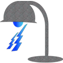 download Lamp Icon clipart image with 180 hue color