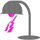 download Lamp Icon clipart image with 270 hue color
