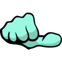 download Thumb clipart image with 135 hue color
