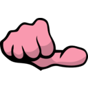 download Thumb clipart image with 315 hue color