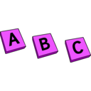 download Abc clipart image with 270 hue color