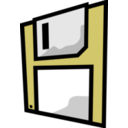 download Floppy Disk clipart image with 180 hue color