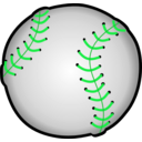 download Baseball clipart image with 135 hue color