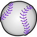 download Baseball clipart image with 270 hue color