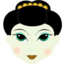 download Geisha Girl Anime clipart image with 45 hue color