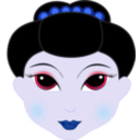 download Geisha Girl Anime clipart image with 225 hue color