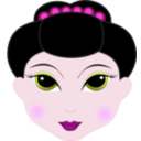 download Geisha Girl Anime clipart image with 315 hue color