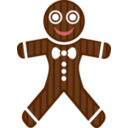 download Gingerbread Man clipart image with 0 hue color