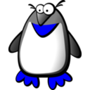 download Penguin clipart image with 180 hue color