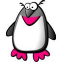 download Penguin clipart image with 270 hue color