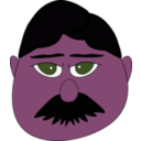 download Dark Skin Man clipart image with 315 hue color