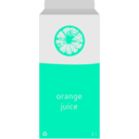 download Orange Juice Carton clipart image with 135 hue color