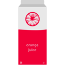 download Orange Juice Carton clipart image with 315 hue color
