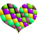 download Red Heart clipart image with 90 hue color