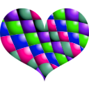 download Red Heart clipart image with 270 hue color