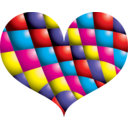 download Red Heart clipart image with 0 hue color