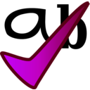 download Spellcheck clipart image with 225 hue color