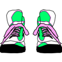 download Hightop Sneakers clipart image with 90 hue color