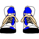 download Hightop Sneakers clipart image with 180 hue color