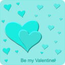 download Be My Valentine clipart image with 270 hue color