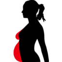 download Pregnancy Silhouet clipart image with 45 hue color