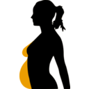 download Pregnancy Silhouet clipart image with 90 hue color