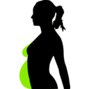 download Pregnancy Silhouet clipart image with 135 hue color