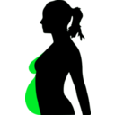 download Pregnancy Silhouet clipart image with 180 hue color