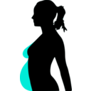 download Pregnancy Silhouet clipart image with 225 hue color