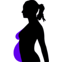 download Pregnancy Silhouet clipart image with 315 hue color