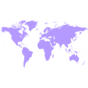 download World Map clipart image with 45 hue color