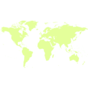 download World Map clipart image with 225 hue color