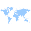 download World Map clipart image with 0 hue color