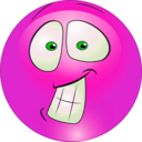 download Surprised Smiley Emoticon clipart image with 270 hue color