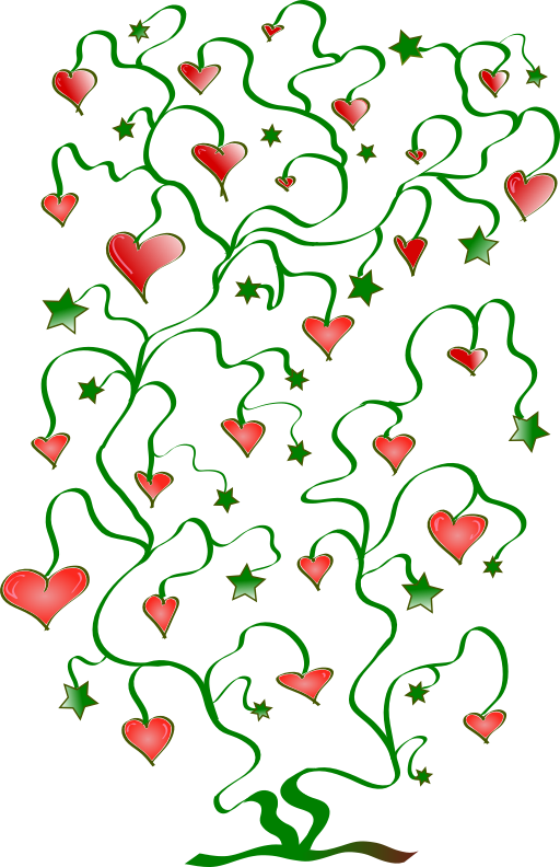 Tree Of Hearts With Leaves Of Stars