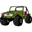 download Toyota Land Cruiser clipart image with 315 hue color