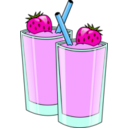 download Strawberry Smoothie clipart image with 315 hue color