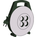 download Small Cable Drum clipart image with 270 hue color