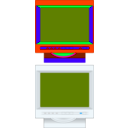 download Monitor clipart image with 135 hue color