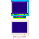 download Monitor clipart image with 315 hue color