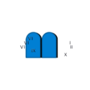 download Ten Commandments clipart image with 180 hue color