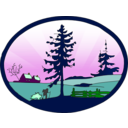 download Country Scene Redone clipart image with 90 hue color