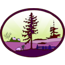 download Country Scene Redone clipart image with 225 hue color