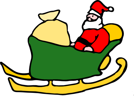 Santa In His Sleigh