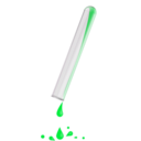 download Test Tube Dripping clipart image with 90 hue color