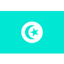 download Flag Of Tunisia clipart image with 180 hue color